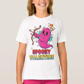 T-shirt Spooky Valentine Cupid Ghost Shirt (Devant)