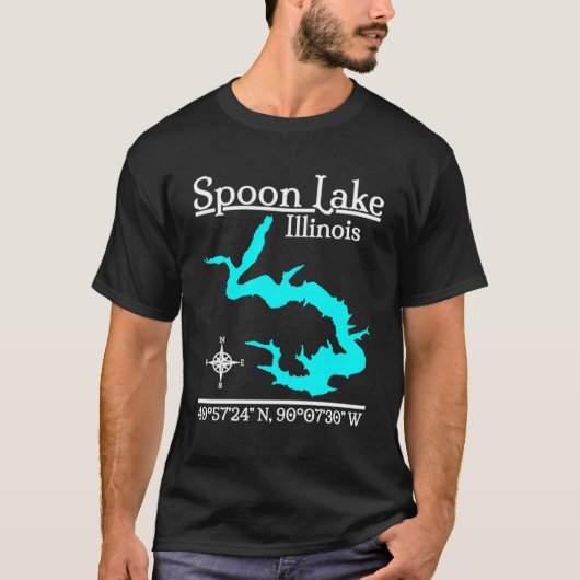 T-shirt Spoon Lake Illinois 1 (Devant)