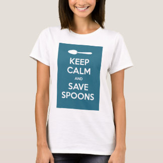 T-shirt Spoonie-Gardez le calme et sauvez la maladie