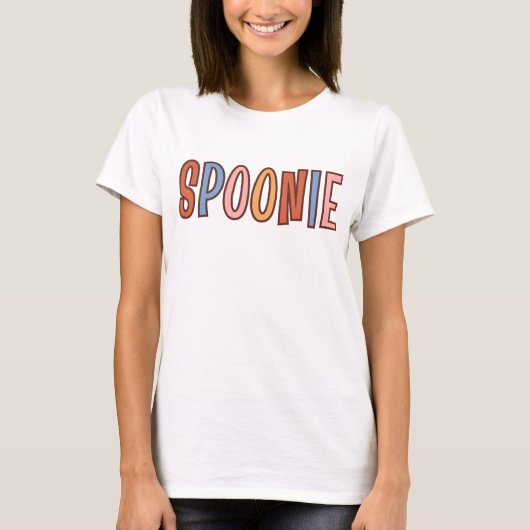 T-shirt Spoonie, Handicap Caché, Maladie Chronique (Devant)