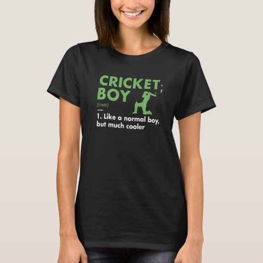 T-shirt Sport Boy Definition Cricket Premium (Devant)