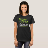 T-shirt Sport Coach Définition Softball (Devant entier)