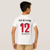 T-shirt Sport customisé Nom icône ou indicateur (Dos entier)