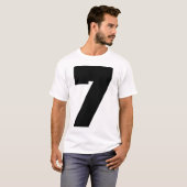 T-shirt Sport du numéro 7 (Devant entier)