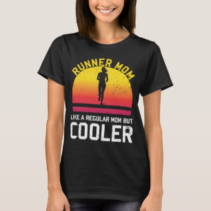 T-shirt Sport Mère Entraînement Vintage Coureur Maman Cour