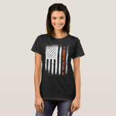 T-shirt Sport Us Drapeau Football Américain 4 (Devant entier)