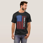 T-shirt Sport Us Drapeau Lutte 2 (Devant entier)