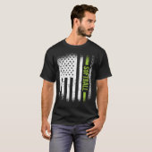 T-shirt Sport Us Drapeau Softball (Devant entier)