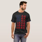 T-shirt Sport Us Drapeau Sprint Voiture Course 5 (Devant entier)