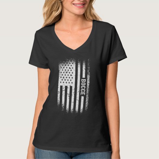 T-shirt Sport Us Flag Bocce_4 (Devant)