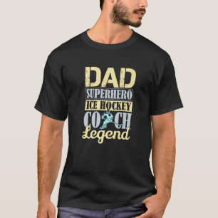 T-shirt Sports amusants Papa Superhero légende des entraîn