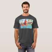 T-shirt Sports cartoon characters sticker poster funny ret (Devant entier)