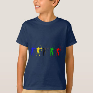 T-shirt Sports d'Archer Etats-Unis de jeux d'été de tir
