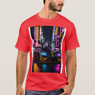 T-shirt Sports Dark Neon en japonais Neon City 3