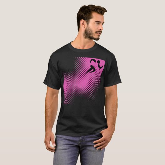 T-shirt Sports de course dynamiques (Devant entier)