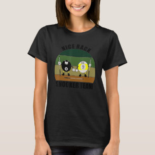 T-shirt Sports de queue Billard Équipe Jolies queues Snook