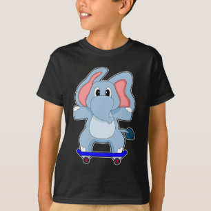 T-shirt Sports de skateboard sur éléphant