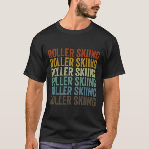 T-shirt Sports de ski à roulettes rétro