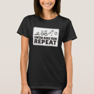 T-shirt Sports d'endurance triathlon natation course cycli