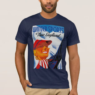 T-shirt Sports d'hiver en Nouvelle-Angleterre