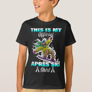 T-shirt Sports d'hiver Ski Porc Snowboard C'est Mon Apre