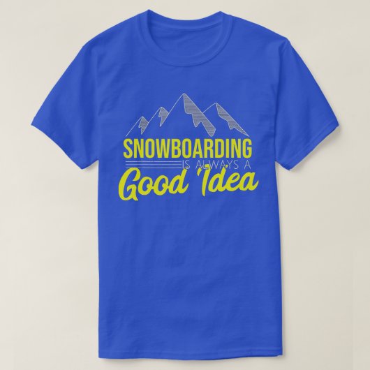 T-shirt Sports d'hiver Snowboard Snowboard (1) (Design devant)