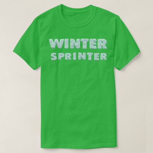 T-shirt Sports d'hiver Sprinter Chemise de ski (Design devant)