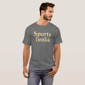 T-shirt Sports Junkie Mens Dk Grey (Devant entier)