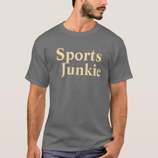 T-shirt Sports Junkie Mens Dk Grey (Devant)