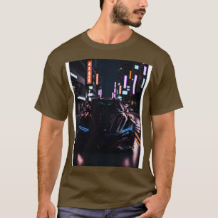 T-shirt Sports sombres en Neon City japonais