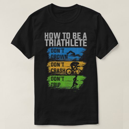 T-shirt Sports Triathlète Idée cadeau Triathlon (Design devant)