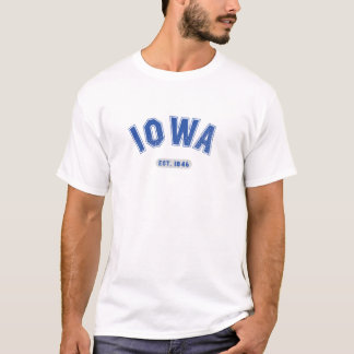 T-shirt Sports Vintages Iowa Retro