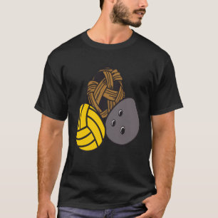 T-shirt Sports Water Polo Athletic Bowling Ball Oeuf de Pâ