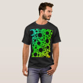 T-shirt Spots de bulles spatiales - Rainbow BCGYR (Devant entier)