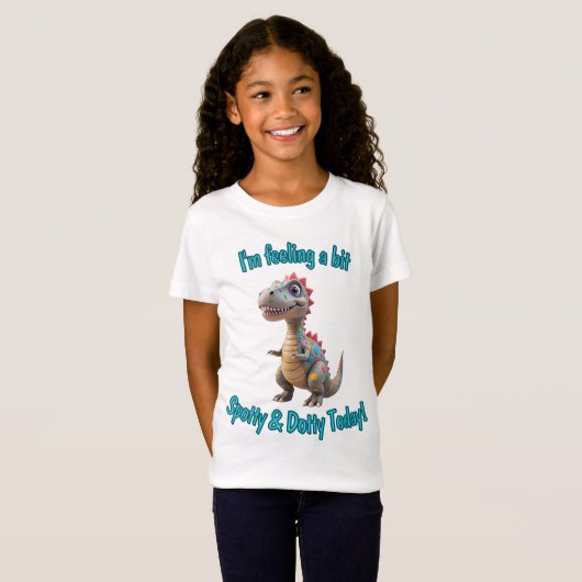 T-Shirt Spotty Dino Dot Day Fun Kids (Devant entier)