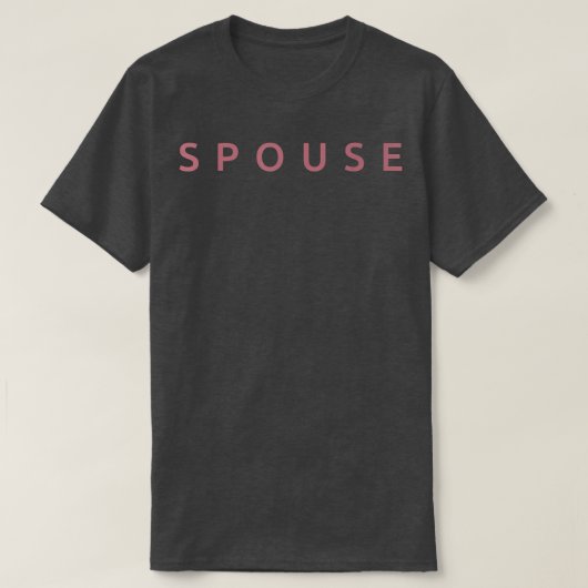 T-shirt Spouse Married Wife Husband Wedding Funny Couple M (Design devant)