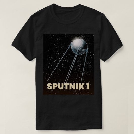 T-shirt Spoutnik 1 premier satellite (Design devant)