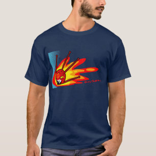 T-shirt spoutnik sur le feu
