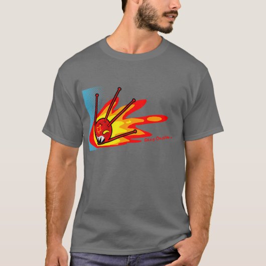 T-shirt spoutnik sur le feu (Devant)