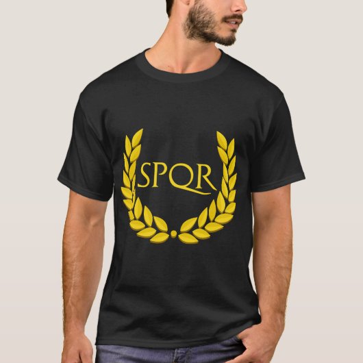 T-shirt SPQR Empire romain violet (Devant)