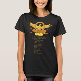 T-shirt Spqr Rome Antique Scipio Africanus Tour du Monde