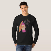 T-shirt Spray Sparkle in hand Heart Be Happy Be Bright Be (Devant entier)