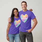 T-shirt Spread Kindness Pastel Rainbow Heart (Unisexe)