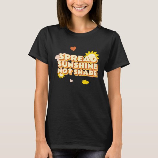 T-shirt Spread Sunshine Not Shade Mental Health Awareness  (Devant)