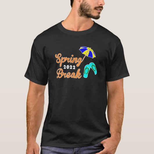 T-shirt Spring Break 2022 Beach Vacation College Retro Gra (Devant)