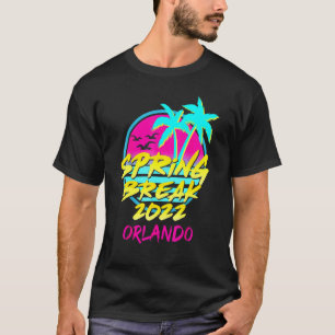 T-shirt Spring Break 2022 Retro Vintage 80s Orlando Family