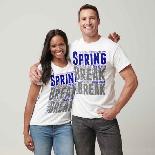 T-Shirt Spring break dag blauwe grijs (Unisex)