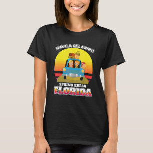 T-shirt Spring Break Florida Voiture Mode de vacances