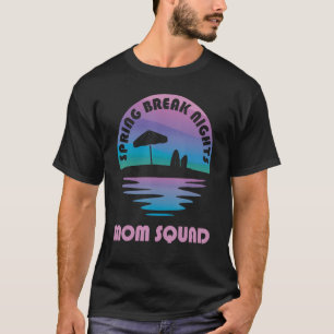 T-shirt Spring Break Maman Squad Sunset Vintage Matching W
