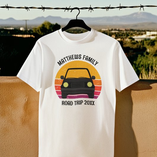 T-shirt Spring Break Road Trip Sunset Customized